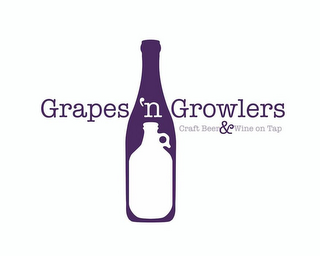 GRAPES 'N GROWLERS CRAFT BEER & WINE ON TAP logo