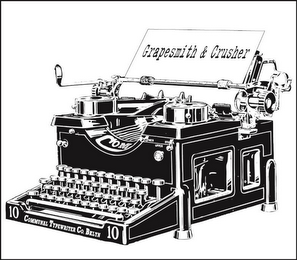 GRAPESMITH & CRUSHER 10 COMMUNAL TYPEWRITER CO. BKLYN 10 logo
