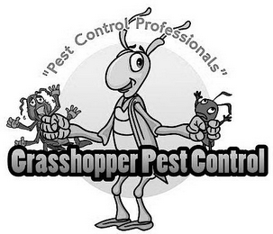 GRASSHOPPER PEST CONTROL "PEST CONTROL PROFESSIONALS" logo