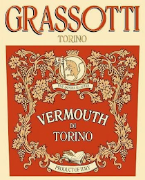GRASSOTTI TORINO TG PER ASPERA AD ASTRA VERMOUTH DI TORINO PRODUCT OF ITALY logo