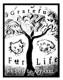 GRATEFUL FUR LIFE RESCUE APPAREL logo