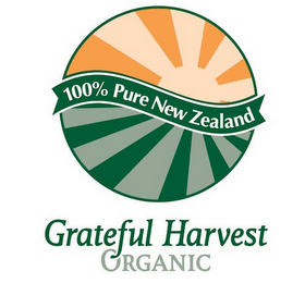 GRATEFUL HARVEST ORGANIC 100% PURE NEW ZEALAND logo