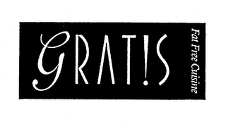 GRAT!S FAT FREE CUISINE logo