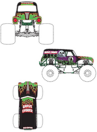 GRAVE DIGGER BAD TO THE BONE logo