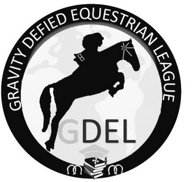 GRAVITY DEFIED EQUESTRIAN LEAGUE, GDEL logo