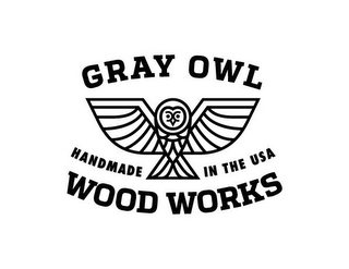 GRAY OWL WOOD WORKS HANDMADE IN THE USA logo