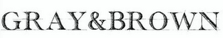 GRAY&BROWN logo