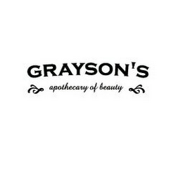 GRAYSON'S APOTHECARY OF BEAUTY logo