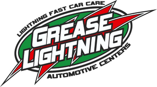 GREASE LIGHTNING LIGHTNING FAST CAR CARE AUTOMOTIVE CENTERS logo