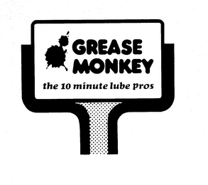 GREASE MONKEY THE 10 MINUTE LUBE PROS logo