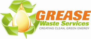 GREASE WASTE SERVICES CREATING CLEAN, GREEN ENERGY logo