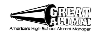 GREAT ALUMNI AMERICA'S HIGH SCHOOL ALUMNI MANAGER logo