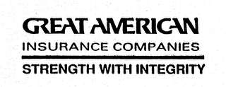 GREAT AMERICAN INSURANCE COMPANIES STRENGTH WITH INTEGRITY logo
