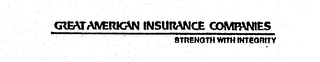 GREAT AMERICAN INSURANCE COMPANIES STRENGTH WITH INTEGRITY logo