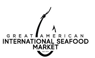 GREAT AMERICAN INTERNATIONAL SEAFOOD MARKET EST. 1974 logo