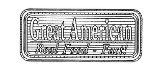 GREAT AMERICAN REAL FOOD - FAST! logo