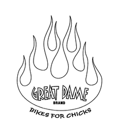 GREAT DAME BRAND BIKES FOR CHICKS logo