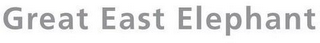 GREAT EAST ELEPHANT logo