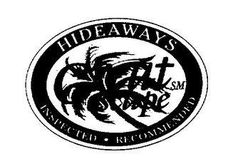 GREAT ESCAPE HIDEAWAYS INSPECTED RECOMMENDED logo