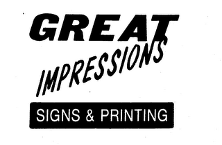GREAT IMPRESSIONS SIGNS & PRINTING logo