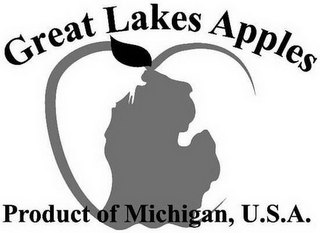 GREAT LAKES APPLES PRODUCT OF MICHIGAN,U.S.A. logo