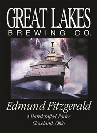 GREAT LAKES BREWING CO. EDMUND FITZGERALD A HANDCRAFTED PORTER CLEVELAND, OHIO logo