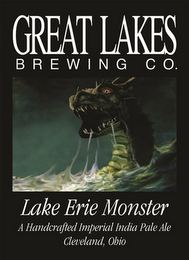 GREAT LAKES BREWING CO. LAKE ERIE MONSTER A HANDCRAFTED IMPERIAL INDIA PALE ALE CLEVELAND, OHIO logo