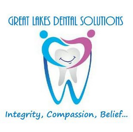 GREAT LAKES DENTAL SOLUTIONS INTEGRITY, COMPASSION, BELIEF... logo