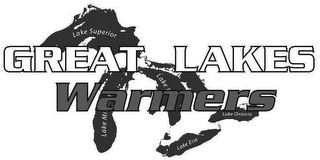 GREAT LAKES WARMERS LAKE SUPERIOR LAKE ONTARIO LAKE ERIE logo