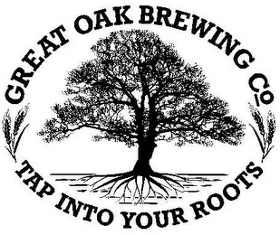 GREAT OAK BREWING CO TAP INTO YOUR ROOTS logo