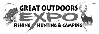 GREAT OUTDOORS EXPO FISHING HUNTING & CAMPING logo
