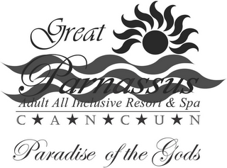GREAT PARNASSUS ALL INCLUSIVE RESORT & SPA CANCUN PARADISE OF THE GODS logo