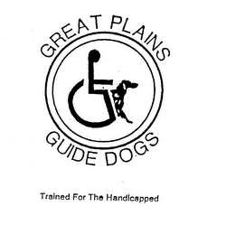 GREAT PLAINS GUIDE DOGS TRAINED FOR THE HANDICAPPED logo