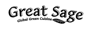 GREAT SAGE GLOBAL GREEN CUISINE logo