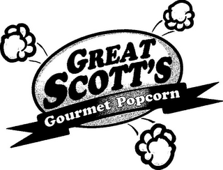 GREAT SCOTT'S GOURMET POPCORN logo