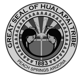 GREAT SEAL OF HUALAPAI TRIBE PEACH SPRINGS ARIZONA 1883 logo