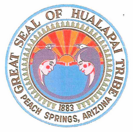 GREAT SEAL OF HUALAPAI TRIBE PEACH SPRINGS, ARIZONA 1883 logo