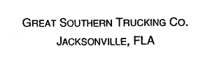 GREAT SOUTHERN TRUCKING CO. JACKSONVILLE, FLA logo