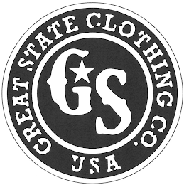 GREAT STATE CLOTHING CO. USA G S logo
