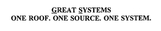 GREAT SYSTEMS ONE ROOF. ONE SOURCE. ONE SYSTEM. logo