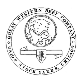 GREAT WESTERN BEEF COMPANY UNION STOCK YARDS, CHICAGO logo