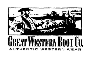 GREAT WESTERN BOOT CO. AUTHENTIC WESTERN WEAR logo