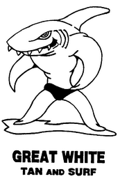 GREAT WHITE TAN AND SURF logo