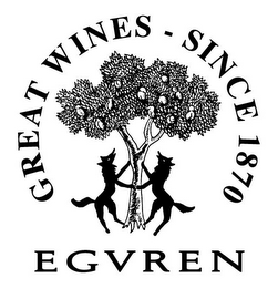 GREAT WINES - SINCE 1870 EGVREN logo