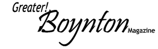 GREATER! BOYNTON MAGAZINE logo