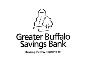 GREATER BUFFALO SAVINGS BANK BANKING THE WAY IT USED TO BE. logo