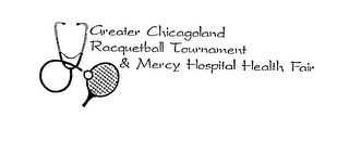 GREATER CHICAGOLAND RACQUETBALL TOURNAMENT & MERCY HOSPITAL HEALTH FAIR logo