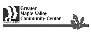 GREATER MAPLE VALLEY COMMUNITY CENTER ESTABLISHED 1976 logo