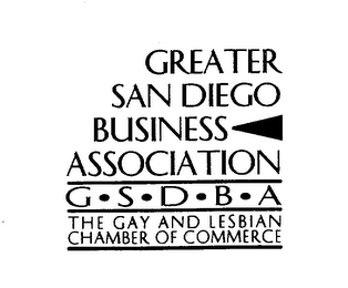 GREATER SAN DIEGO BUSINESS ASSOCIATION G - S - D - B - A THE GAY AND LESBIAN CHAMBER OF COMMERCE logo