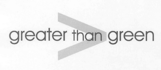 GREATER THAN GREEN logo